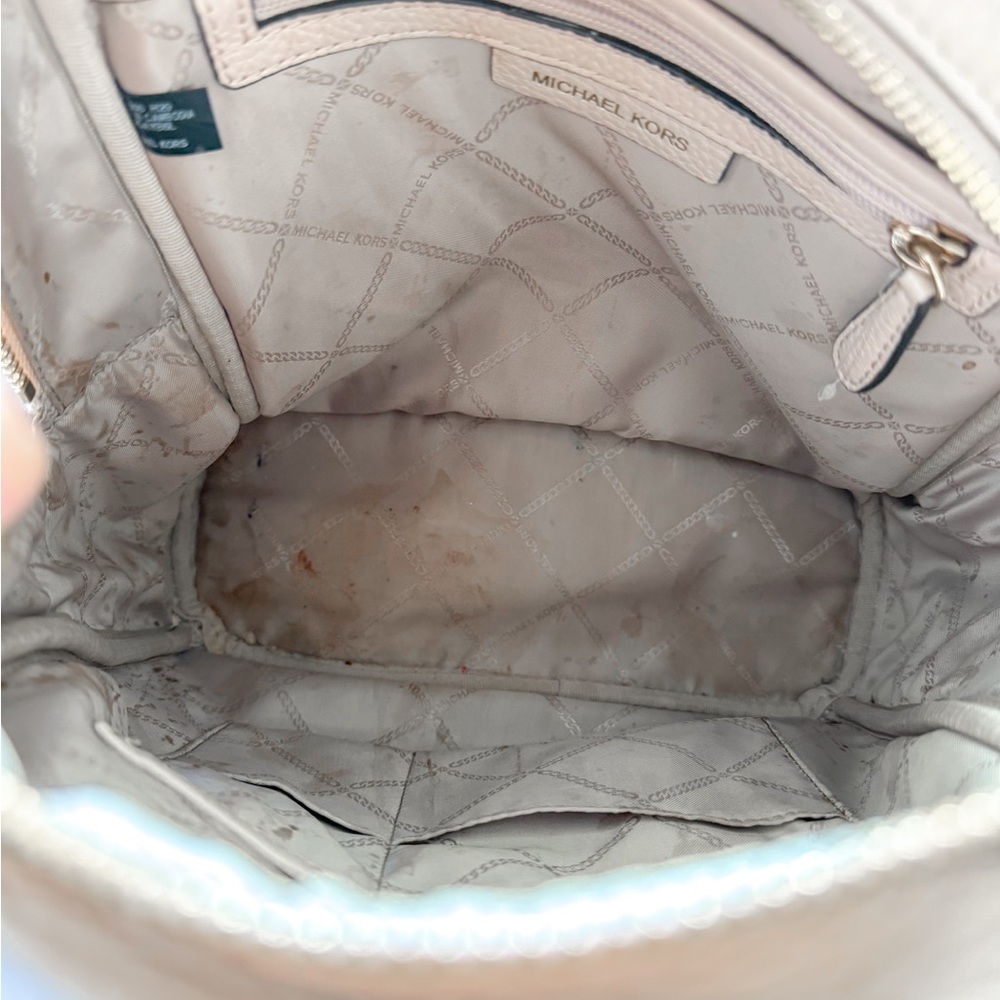 Michael Kors Pebbled Leather Backpack - Soft Blush - Picture 4 of 7